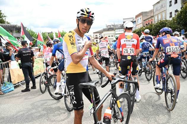 07-09-2025 Vuelta A Espana; Tappa 15 Vegadeo - Monforte De Lemos; 2025, Ineos Grenadiers; Bernal Gomez, Arley; Vegadeo; 