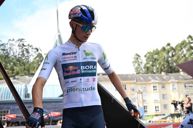 07-09-2025 Vuelta A Espana; Tappa 15 Vegadeo - Monforte De Lemos; 2025, Red Bull - Bora Hansgrohe; Pellizzari, Giulio; Vegadeo; 