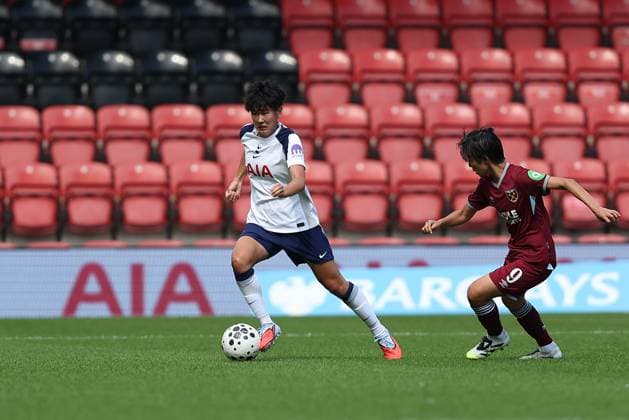 7th September 2025; Brisbane Road, London, England; Womens Super League Football, Tottenham Hotspur versus West Ham United; Toko Koga of Tottenham Hotspur  KatiexChan