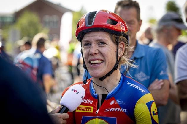 LICHTENVOORDE - Cyclist Ellen van Dijk after the final stage of the Simac Ladies Tour. The Lidl-Trek rider will retire from professional cycling after this season. ANP WOUTER DE WILDE xVIxANPxSportx xxANPxIVx 535281611 originalFilename: 535281611.jpg