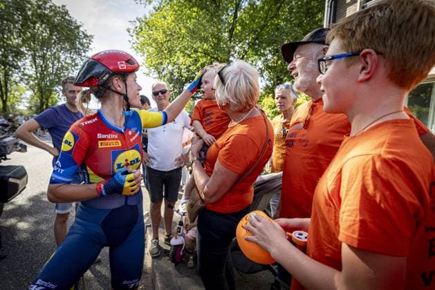 LICHTENVOORDE - Cyclist Ellen van Dijk after the final stage of the Simac Ladies Tour. The Lidl-Trek rider will retire from professional cycling after this season. ANP WOUTER DE WILDE xVIxANPxSportx xxANPxIVx 535281641 originalFilename: 535281641.jpg