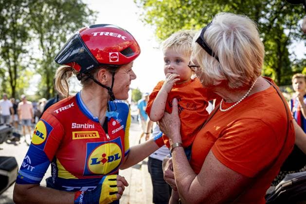 LICHTENVOORDE - Cyclist Ellen van Dijk after the final stage of the Simac Ladies Tour. The Lidl-Trek rider will retire from professional cycling after this season. ANP WOUTER DE WILDE xVIxANPxSportx xxANPxIVx 535281646 originalFilename: 535281646.jpg