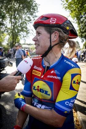 LICHTENVOORDE - Cyclist Ellen van Dijk after the final stage of the Simac Ladies Tour. The Lidl-Trek rider will retire from professional cycling after this season. ANP WOUTER DE WILDE xVIxANPxSportx xxANPxIVx 535281657 originalFilename: 535281657.jpg