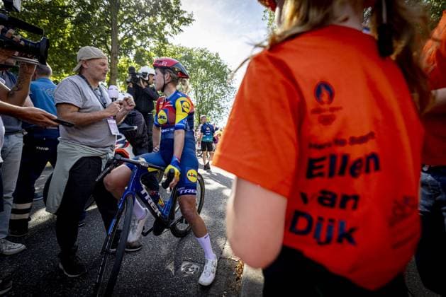 LICHTENVOORDE - Cyclist Ellen van Dijk after the final stage of the Simac Ladies Tour. The Lidl-Trek rider will retire from professional cycling after this season. ANP WOUTER DE WILDE xVIxANPxSportx xxANPxIVx 535282598 originalFilename: 535282598.jpg