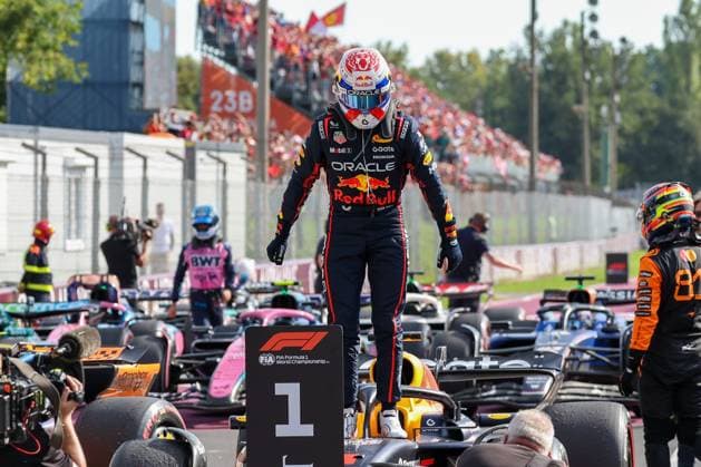 Winner, Winner, Max Verstappen Oracle Red Bull Racing 1 , Race, Italian Grand Prix, Motorsport, Men, Formula 1, 07 09 2025 Monza Lombardy Italy Copyright: xkolbert-press ChristianxKolbertx