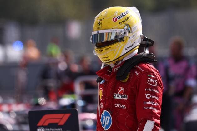 F1 Grand Prix of Italy Lewis Hamilton of Scuderia Ferrari in parc ferme at the end of the F1 Grand Prix of Italy at Autodromo Nazionale on September 7, 2025 in Monza, Italy. Monza Autodromo Nazionale Italy Copyright: xMarcoxCanonierox