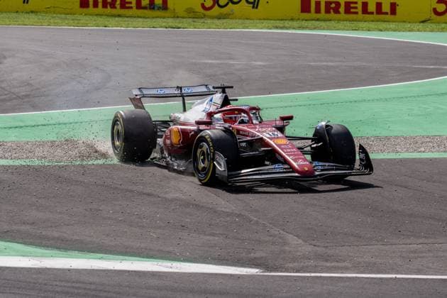 Formula 1 GP Italy Monza, Sunday, 07 09 2025 Charles Leclerc 16, Scuderia Ferrari in turn 1 next to the track Formula 1 GP Italy Monza, Sunday, 07 09 2025 Copyright: xBEAUTIFULxSPORTS Erlhofx