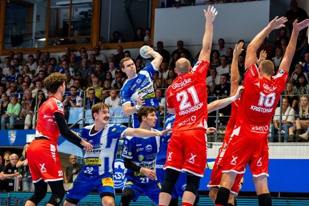 07 09 2025, GER, Handball, Men, Season 25 26, Daikin 1 Bl, 3 Matchday ThSV Eisenach MT Melsungen Max Beneke ThSV Eisenach, 9 99817 Eisenach Werner Assmann Halle Am Sportp Thueringen Germany