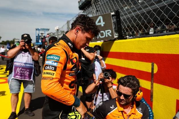 4 Lando Norris GBR, McLaren F1 Team , F1 Grand Prix of Italy at Autodromo Nazionale Monza on September 7, 2025 in Monza, Italy Photo by HOCH ZWEI Monza Italy