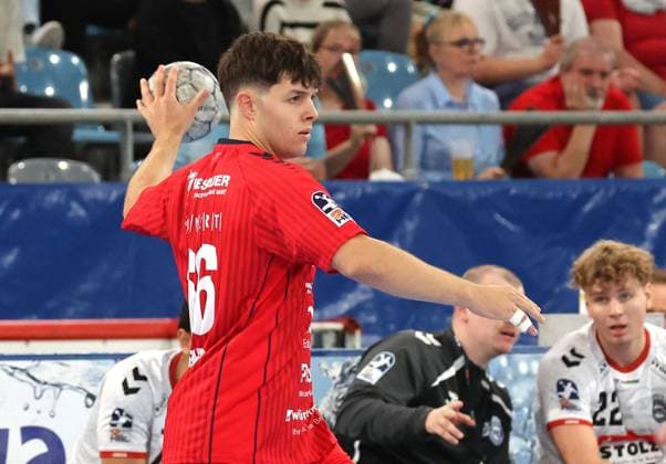 07 09 2025, Germany, Bietigheim, Handball 2 Bundesliga, SG BBM Bietigheim vs VfL Lübeck Schwartau, Max Prantner BBM