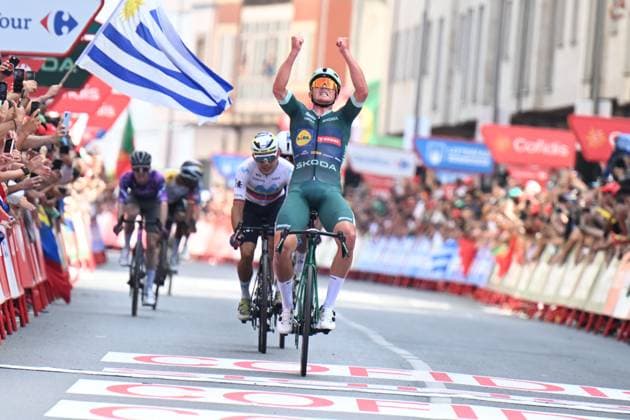 07-09-2025 Vuelta A Espana; Tappa 15 Vegadeo - Monforte De Lemos; 2025, Lidl - Trek; Pedersen, Mads; Monforte De Lemos; 