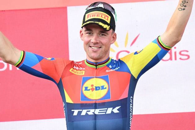 07-09-2025 Vuelta A Espana; Tappa 15 Vegadeo - Monforte De Lemos; 2025, Lidl - Trek; Pedersen, Mads; Monforte De Lemos; 