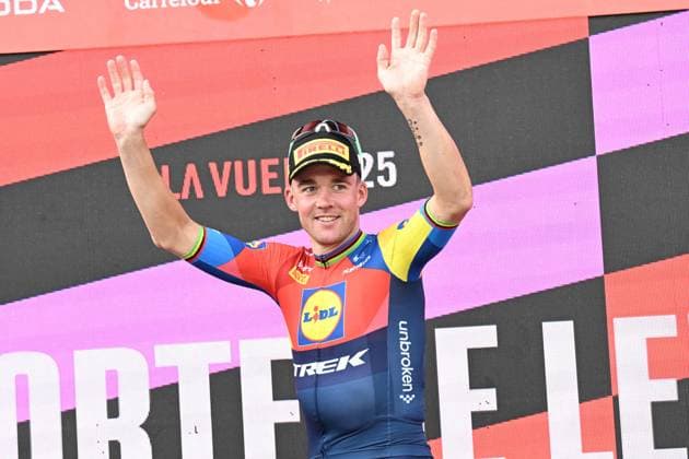07-09-2025 Vuelta A Espana; Tappa 15 Vegadeo - Monforte De Lemos; 2025, Lidl - Trek; Pedersen, Mads; Monforte De Lemos; 