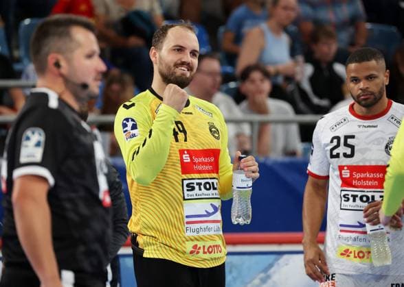 07 09 2025, Germany, Bietigheim, Handball 2 Bundesliga, SG BBM Bietigheim vs VfL Lübeck Schwartau, Nils Conrad VfL