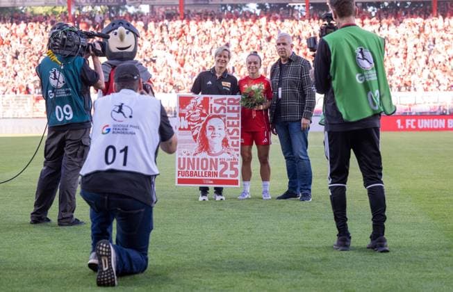 Soccer, Women, Season 2025 2026, Google Pixel Women Bundesliga 1 Matchday , 1 FC Union Berlin 1 FC Nürnberg, v l , 07 09 2025, Copyright: xMatthiasxKochx