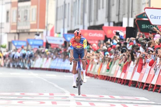 07-09-2025 Vuelta A Espana; Tappa 15 Vegadeo - Monforte De Lemos; 2025, Lidl - Trek; Ghebreigzabhier, Amanuel; Monforte De Lemos; 