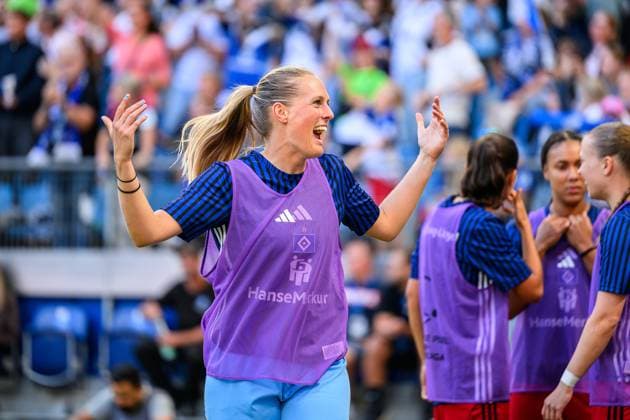 Soccer I Women I Season 2025 2026 I Bundesliga I 1 Matchday I Hamburger SV VfL Wolfsburg I 07 09 2025 Inga Schuldt 1, Hamburger SV Hamburg Volksparkstadion Hamburg Germany Copyright: xLobecax xHenningxRohlfsx