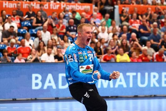 Handball I Men I Season 2025 2026 I Bundesliga I 3 Matchday I HSV Hamburg Rhein Neckar Löwen I 07 09 2025 David Späth 29, Rhein Neckar Löwen Hamburg Alsterdorfer Sporthalle Hamburg Germany Copyright: xLobeca RalfxHomburgx