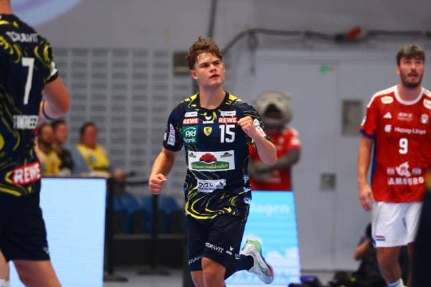 Handball I Men I Season 2025 2026 I Bundesliga I Matchday 3 I HSV Hamburg Rhein Neckar Löwen I 07 09 2025 David More 15, Rhein Neckar Löwen Hamburg Alsterdorfer Sporthalle Hamburg Germany Copyright: xLobeca RalfxHomburgx