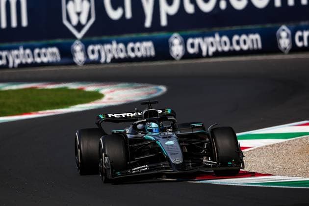 F1 - ITALIAN GRAND PRIX 2025 63 RUSSELL George (gbr), Mercedes AMG F1 Team W16, action during the 2025 Formula 1 Pirelli Grand Premio d™Italia, 2025 Italian Grand Prix, 16th round of the 2025 FIA Formula One World Championship, WM, Weltmeisterschaft from September 5 to 7, 2025 on the Autodromo Nazionale Monza, in Monza, Italy - MonzaItaly  Copyright: xEricxAlonsox
