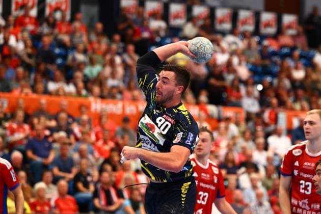 Handball I Men I Season 2025 2026 I Bundesliga I 3 Matchday I HSV Hamburg Rhein Neckar Löwen I 07 09 2025 Jannik Kohlbacher 80, Rhein Neckar Löwen Hamburg Alsterdorfer Sporthalle Hamburg Germany Copyright: xLobeca RalfxHomburgx