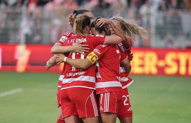 Lisa Heiseler cheers after 1 0 joy emotion jubilation sport football soccer 1 Bundesliga women women season 2025 2026 07 09 2025 1 FC Union Berlin vs 1 FC Nürnberg FCN DFL regulations prohibit any use of photographs as image sequences and or quasi video