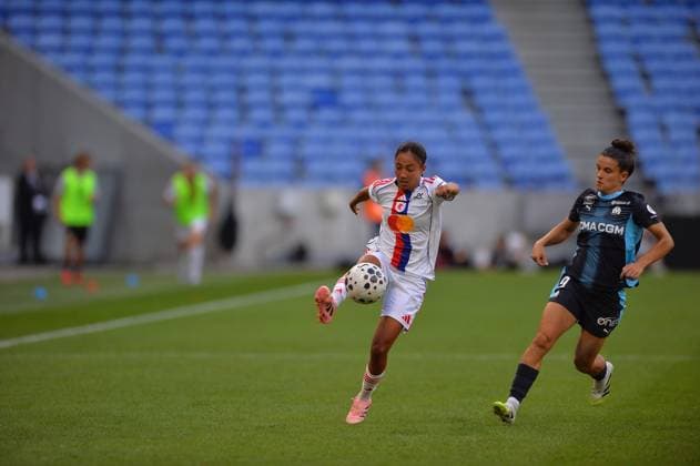 FOOTBALL : WOMEN S FRENCH CHAMP - OL LYONNES v MARSEILLE September 7th 2025 Selma Bacha from OL during the Women s French championship, Arkema Premiere Ligue football match between OL Lyonnes and Olympique de Marseille on 7 September 2025 at Groupama stadium in DÃ cines-Charpieu near Lyon, France - Photo Cyril Lestage DÃ cines-CharpieuFrance  Copyright: xCyrilxLestagex