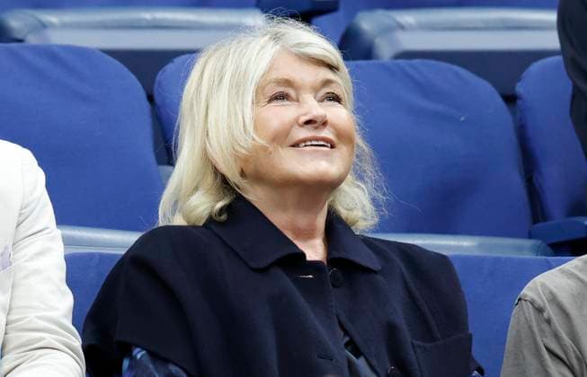 Martha Stewart sits in the stands to watch Jannik Sinner of Italy play Carlos Alcaraz of Spain in the Men s Finals of the 2025 US Open Tennis Championship in Arthur Ashe Stadium at the USTA Billie Jean King National Tennis Center in Flushing Meadows, New York, on Sunday, September 7, 2025.  NYP20250907111 COREYxSIPKIN
