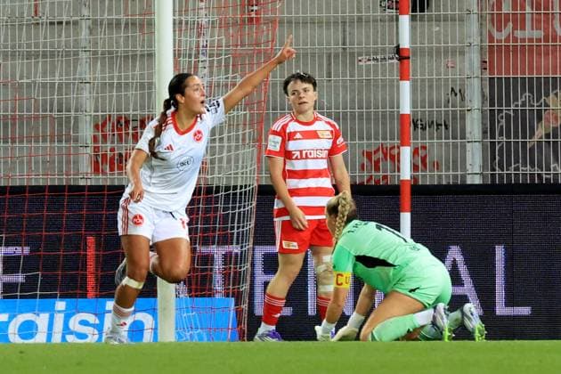 DEU, 2 BL, Frauen, 1 FC Union vs 1 FC Nuernberg, 07 09 2025, Stadion Alte Foersterei, Berlin, DEU, 2 BL, Frauen, 1 FC Union vs 1 FC Nuernberg, im Bild 1 1 durch Licina, Selma 1 FC Nuernberg 17 , Tomke Schneider Moenchengladbach 2 , CARA BOESL 1 FC Union Berlin 1 DFL regulations prohibit any use of Photographs as image sequences and or quasi video nordphotoxGmbHx xEngler nph00076