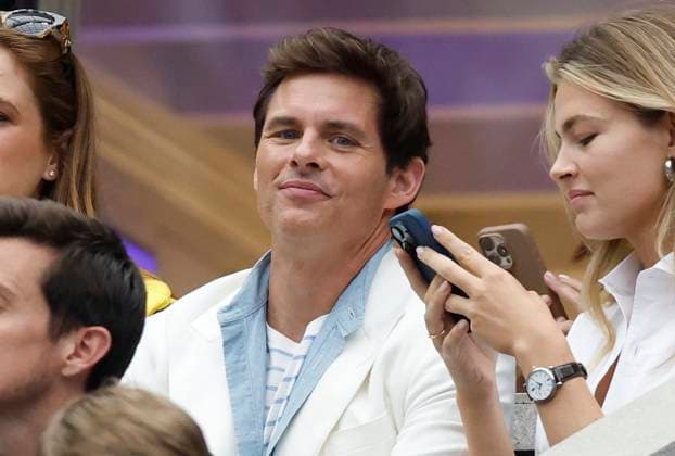 James Marsden attends the Men s Finals of the 2025 US Open Tennis Championship in Arthur Ashe Stadium at the USTA Billie Jean King National Tennis Center in Flushing Meadows, New York, on Sunday, September 7, 2025.  NYP20250907144 COREYxSIPKIN