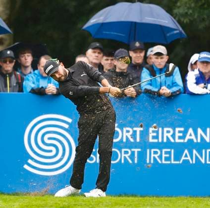 7th September 2025; The K Club, Straffan, County Kildare, Ireland: Amgen Irish Open Golf Final Round; Angel Hidalgo of Spain tees off on the 3rd hole  PeterxFitzpatrick