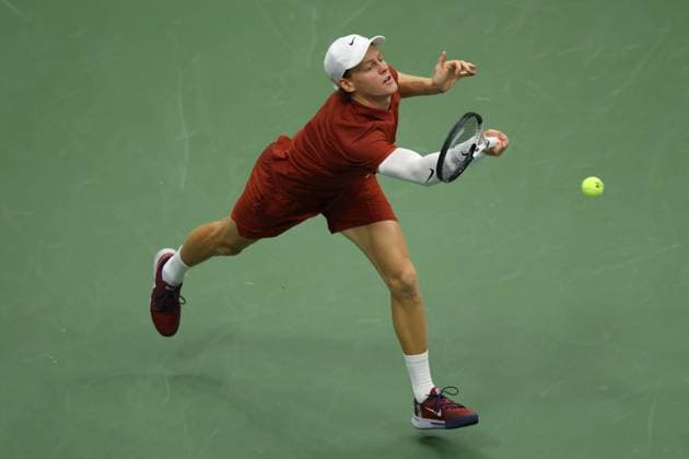 September 7, 2025, New York City, New York, United States: JANNIK SINNER of Italy during the match against C. Alcaraz of Spain in the final of US Open 2025 at the USTA Billie Jean King National Tennis Center. Queens, New York City. New York City United States - ZUMAc278 20250907_zsp_c278_039 Copyright: xMarcinxCholewinskix