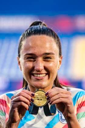 September 7, 2025, Estoril, Lisbon, Portugal: Janaina Weimer of Torreense, celebrates the victory in the game, between SL Benfica vs Torreense, Vodafone Women s Super Cup 2025, at Anto³nio Coimbra da Mota Stadium, September 7, 2025 Estoril Portugal - ZUMAr200 20250907_zsp_r200_027 Copyright: xNunoxReisinhox