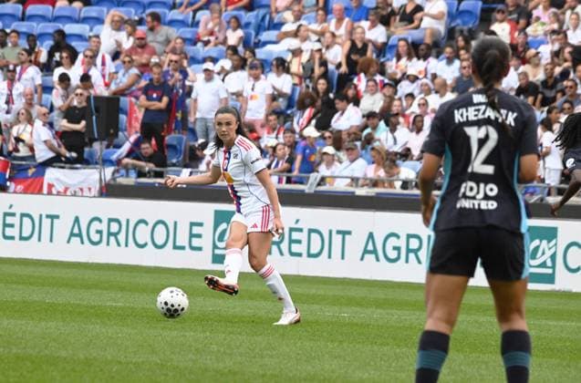Football : Arkema Premiere Ligue OL Lyonnes V Marseille 07 09 2025 Ingrid Engen of OL Lyonnes during the Arkema Premiere Ligue match between Lyon and Marseille at Groupama Stadium Decines Charpieu on September 7, 2025 in Lyon, France  Copyright: xALLILI_MOURADx