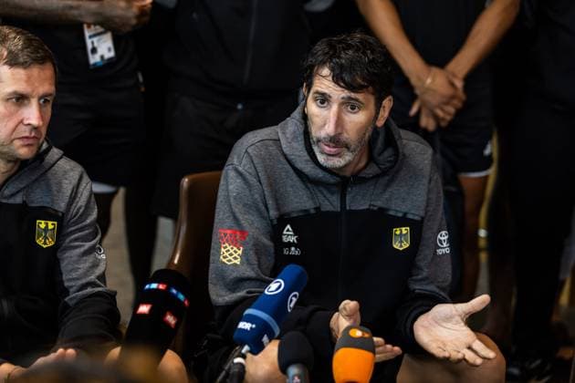 EuroBasket, Basketball EM, National Team Germany, Media round with Alex Mumbru