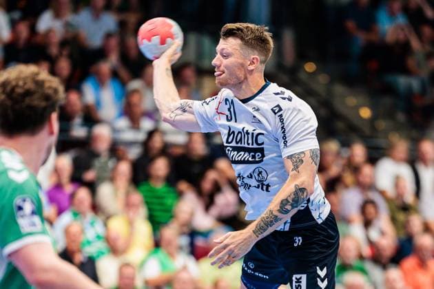 Emil Jakobsen SG Flensburg Handewitt, 31 in goal GER, GWD Minden vs SG Flensburg Handewitt, Handball, 1 Bundesliga, Matchday 3, Season 2025 2026, 08 09 2025 GER, GWD Minden vs SG Flensburg Handewitt, Handball, 1 Bundesliga, Matchday 3, Season 2025 2026, 08 09 2025 Luebbecke Copyright: xEibner-Pressefoto JanxRollingerx EP_JSK