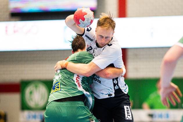 08 09 2025 Handball, 2025 2026, 1 Bundesliga, 3 Matchday, GWD Minden SG Flensburg Handewitt L R Tom Bergner Minden , Marko Grgic Flensburg