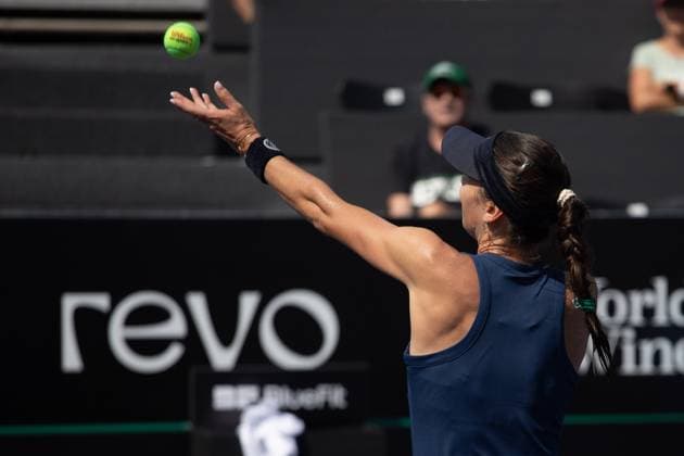 WTA, Tennis Damen 250 SP OPEN SaO PAULO, SP - 08.09.2025: WTA 250 SP OPEN - Marking the return of the professional women& 39;s tennis circuit to the capital of Sao Paulo after 25 years, the SP Open, WTA 250 of Sao Paulo, takes place from September 6th to 14th at Parque Villa Lobos. In the photo, Australian Ajla Tomljanovic during a match against Mexican Victoria Rodriguez on Monday afternoon (08). (Photo: Rodilei Morais Fotoarena) x2802993x  RodileixMorais