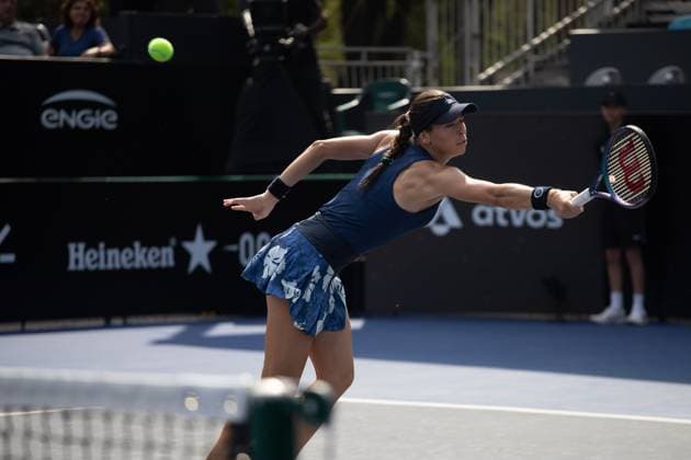 WTA, Tennis Damen 250 SP OPEN SaO PAULO, SP - 08.09.2025: WTA 250 SP OPEN - Marking the return of the professional women& 39;s tennis circuit to the capital of Sao Paulo after 25 years, the SP Open, WTA 250 of Sao Paulo, takes place from September 6th to 14th at Parque Villa Lobos. In the photo, Australian Ajla Tomljanovic during a match against Mexican Victoria Rodriguez on Monday afternoon (08). (Photo: Rodilei Morais Fotoarena) x2803004x  RodileixMorais