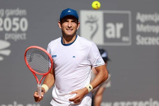 SZCZECIN, 08.09.2025 TURNIEJ TENISA ZIEMNEGO ATP, Tennis Herren CHALLENGER INVEST IN SZCZECIN OPEN 2025 NZ FRANCESCO PASSARO FOT. KRZYSZTOF CICHOMSKI NEWSPIX.PL --- newspix.pl 