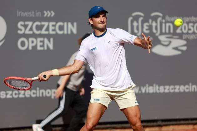 SZCZECIN, 08.09.2025 TURNIEJ TENISA ZIEMNEGO ATP, Tennis Herren CHALLENGER INVEST IN SZCZECIN OPEN 2025 NZ FRANCESCO PASSARO FOT. KRZYSZTOF CICHOMSKI NEWSPIX.PL --- newspix.pl 