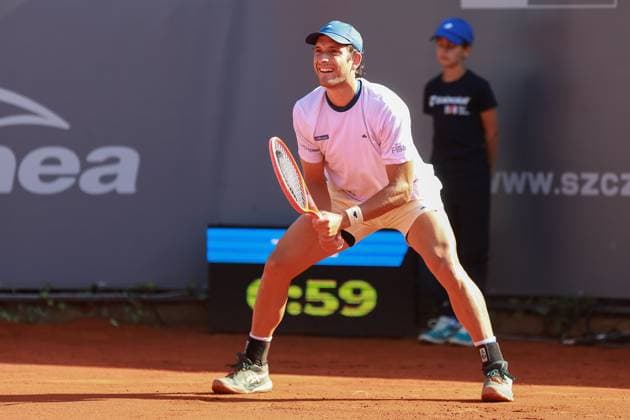 SZCZECIN, 08.09.2025 TURNIEJ TENISA ZIEMNEGO ATP, Tennis Herren CHALLENGER INVEST IN SZCZECIN OPEN 2025 NZ FRANCESCO PASSARO FOT. KRZYSZTOF CICHOMSKI NEWSPIX.PL --- newspix.pl 
