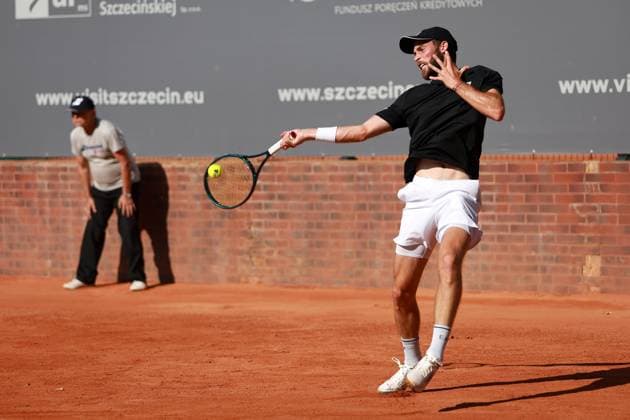 SZCZECIN, 08.09.2025 TURNIEJ TENISA ZIEMNEGO ATP, Tennis Herren CHALLENGER INVEST IN SZCZECIN OPEN 2025 NZ MICHAEL VRBENSKY FOT. KRZYSZTOF CICHOMSKI NEWSPIX.PL --- newspix.pl 