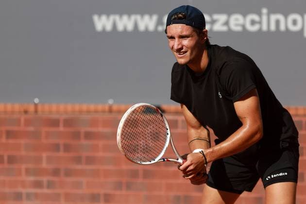 SZCZECIN, 08.09.2025 TURNIEJ TENISA ZIEMNEGO ATP, Tennis Herren CHALLENGER INVEST IN SZCZECIN OPEN 2025 NZ JAKUB NICOD FOT. KRZYSZTOF CICHOMSKI NEWSPIX.PL --- newspix.pl 