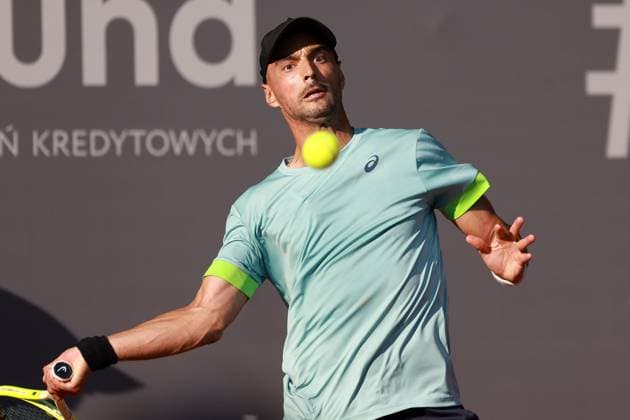 SZCZECIN, 08.09.2025 TURNIEJ TENISA ZIEMNEGO ATP, Tennis Herren CHALLENGER INVEST IN SZCZECIN OPEN 2025 NZ DIMITAR KUZMANOV FOT. KRZYSZTOF CICHOMSKI NEWSPIX.PL --- newspix.pl 
