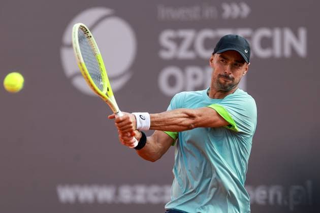 SZCZECIN, 08.09.2025 TURNIEJ TENISA ZIEMNEGO ATP, Tennis Herren CHALLENGER INVEST IN SZCZECIN OPEN 2025 NZ DIMITAR KUZMANOV FOT. KRZYSZTOF CICHOMSKI NEWSPIX.PL --- newspix.pl 