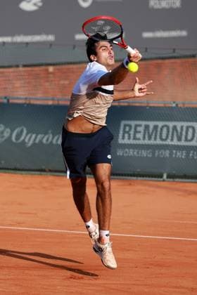 SZCZECIN, 08.09.2025 TURNIEJ TENISA ZIEMNEGO ATP, Tennis Herren CHALLENGER INVEST IN SZCZECIN OPEN 2025 NZ ROMAN ANDRES BURRUCHAGA FOT. KRZYSZTOF CICHOMSKI NEWSPIX.PL --- newspix.pl 