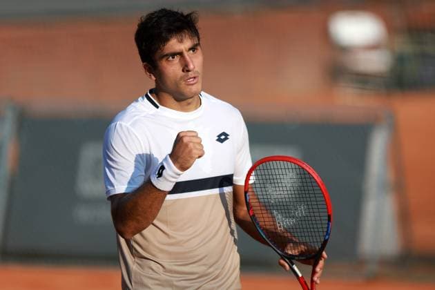 SZCZECIN, 08.09.2025 TURNIEJ TENISA ZIEMNEGO ATP, Tennis Herren CHALLENGER INVEST IN SZCZECIN OPEN 2025 NZ ROMAN ANDRES BURRUCHAGA FOT. KRZYSZTOF CICHOMSKI NEWSPIX.PL --- newspix.pl 