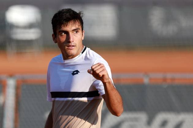 SZCZECIN, 08.09.2025 TURNIEJ TENISA ZIEMNEGO ATP, Tennis Herren CHALLENGER INVEST IN SZCZECIN OPEN 2025 NZ ROMAN ANDRES BURRUCHAGA FOT. KRZYSZTOF CICHOMSKI NEWSPIX.PL --- newspix.pl 