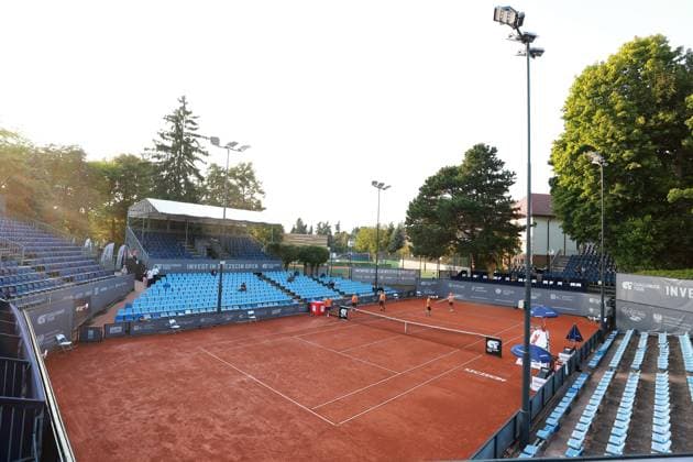 SZCZECIN, 08.09.2025 TURNIEJ TENISA ZIEMNEGO ATP, Tennis Herren CHALLENGER INVEST IN SZCZECIN OPEN 2025 NZ WIDOK NA KORT CENTRALNY FOT. KRZYSZTOF CICHOMSKI NEWSPIX.PL --- newspix.pl 